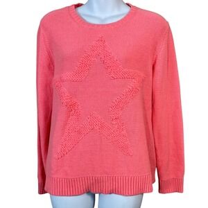 Lisa Todd Stellarโ Star Sweater Cotton Candy Color Women's Size Medium